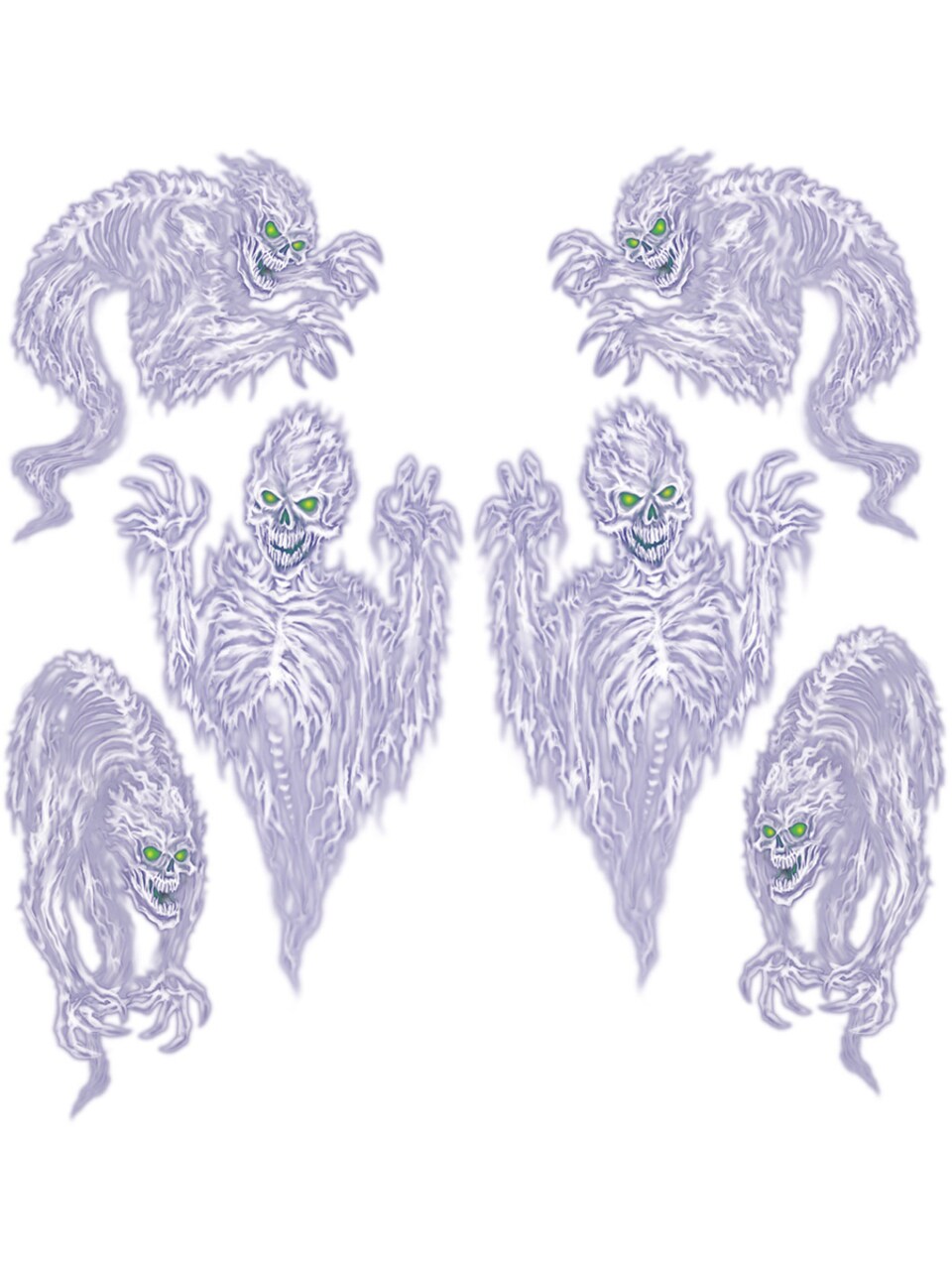 6 Count 31-39" Halloween Scary Spirit Haunted Props Decorations